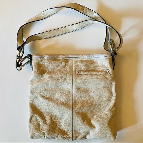 B MAKOWSKY | cream & white leather handbag - Picture 6 of 12